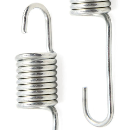 2 x 8cm Silver Tone Metal Motorcycle Brake Pedal Return Spring for Honda CG125