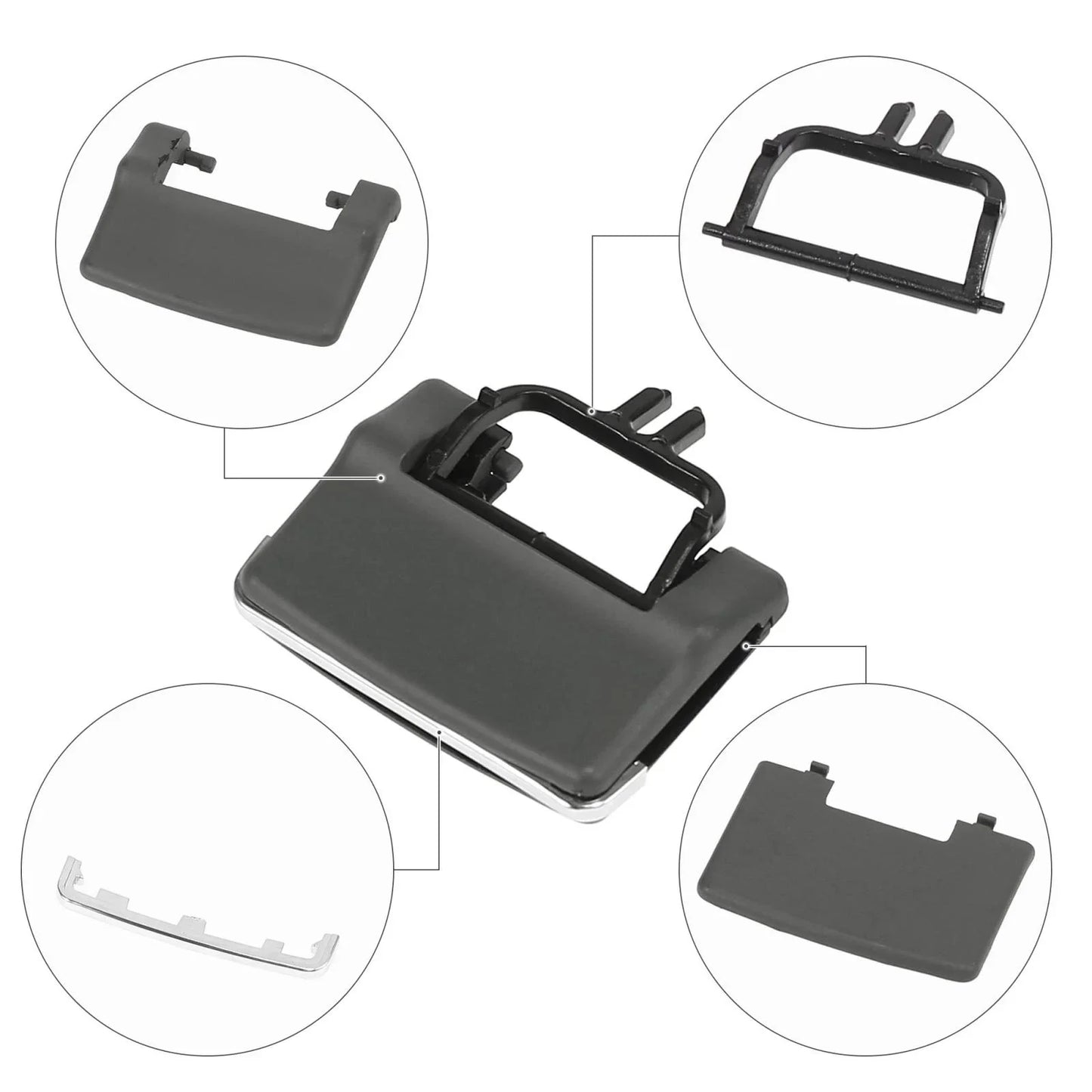 4 Pcs A/C Vent Outlet Tab Clips for Mercedes Benz GL450 ML350 ML550 (2006-2012)