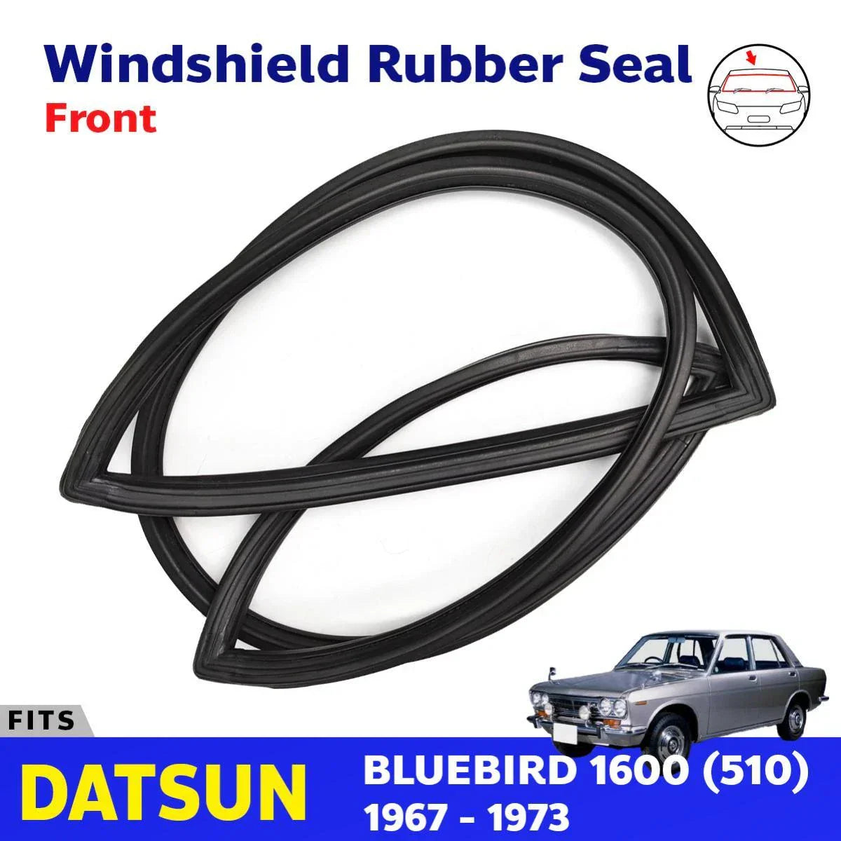 Weatherstrip Front Windshield Rubber Fits Datsun Bluebird 510 2D 4D 67-72 D11