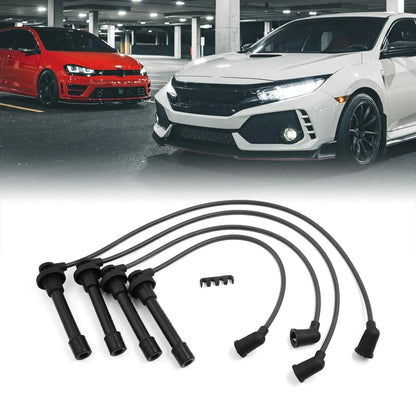 Spark Plug Ignition Wire Set of 4 for Honda