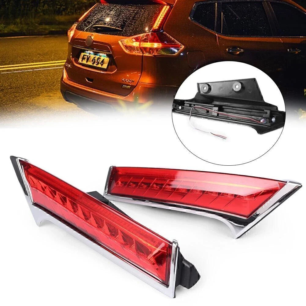 Rear Window Reflector LED Brake Lights for Nissan Rogue X-Trail (2014-2021)