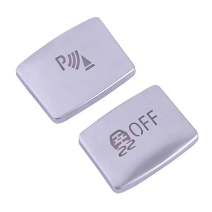 3 x ABS Chrome Transmission Button Switch Cover Knob Trim for BMW 1 2 3 Series