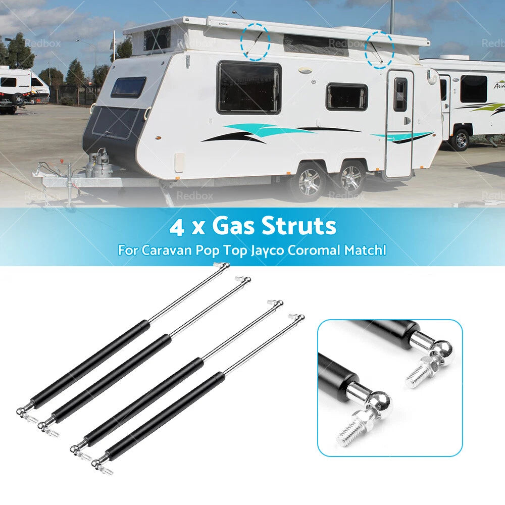 4 x Gas Struts 825mm 330N for Jayco Coromal Caravan Pop Top