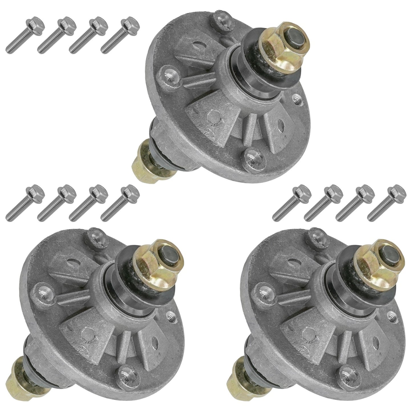 3 Spindle Assemblies Replacement for John Deere LA145 LA150 LA155 LA165 (1998–2008)