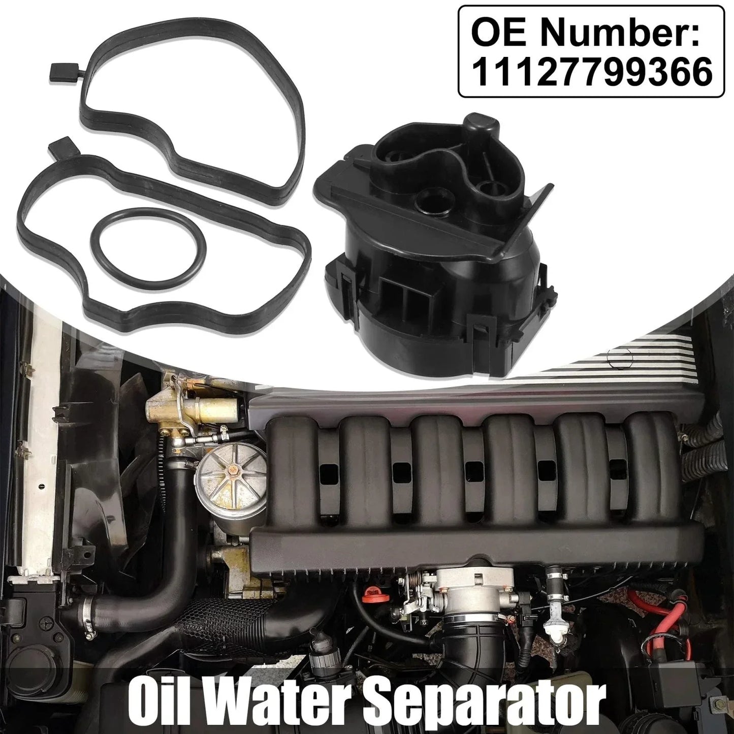 Engine Crankcase Oil Water Separator for BMW 3/5/7 X3/X5 Series