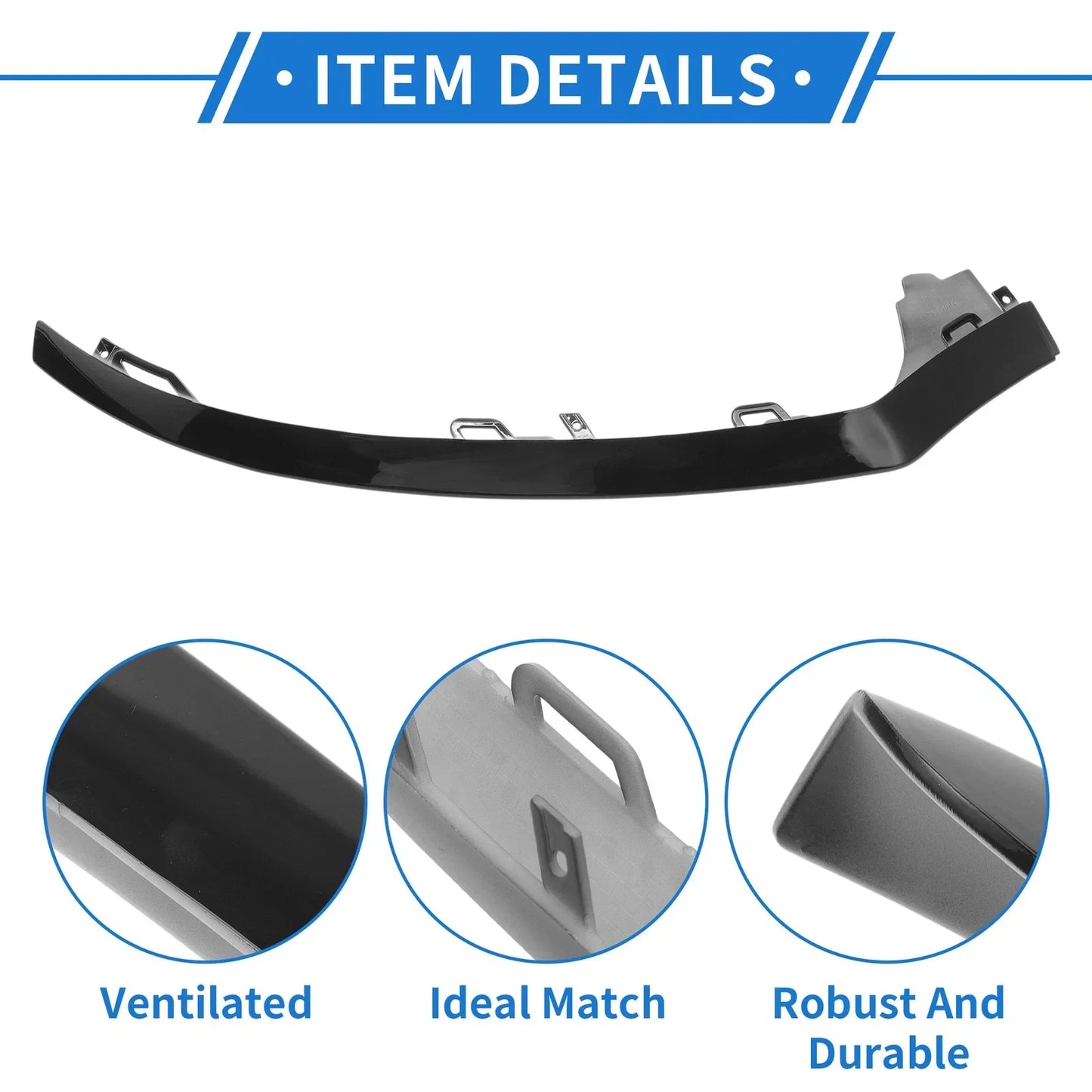 Front Left Bumper Grille Trim for Mercedes-Benz W205 (2015-2018)