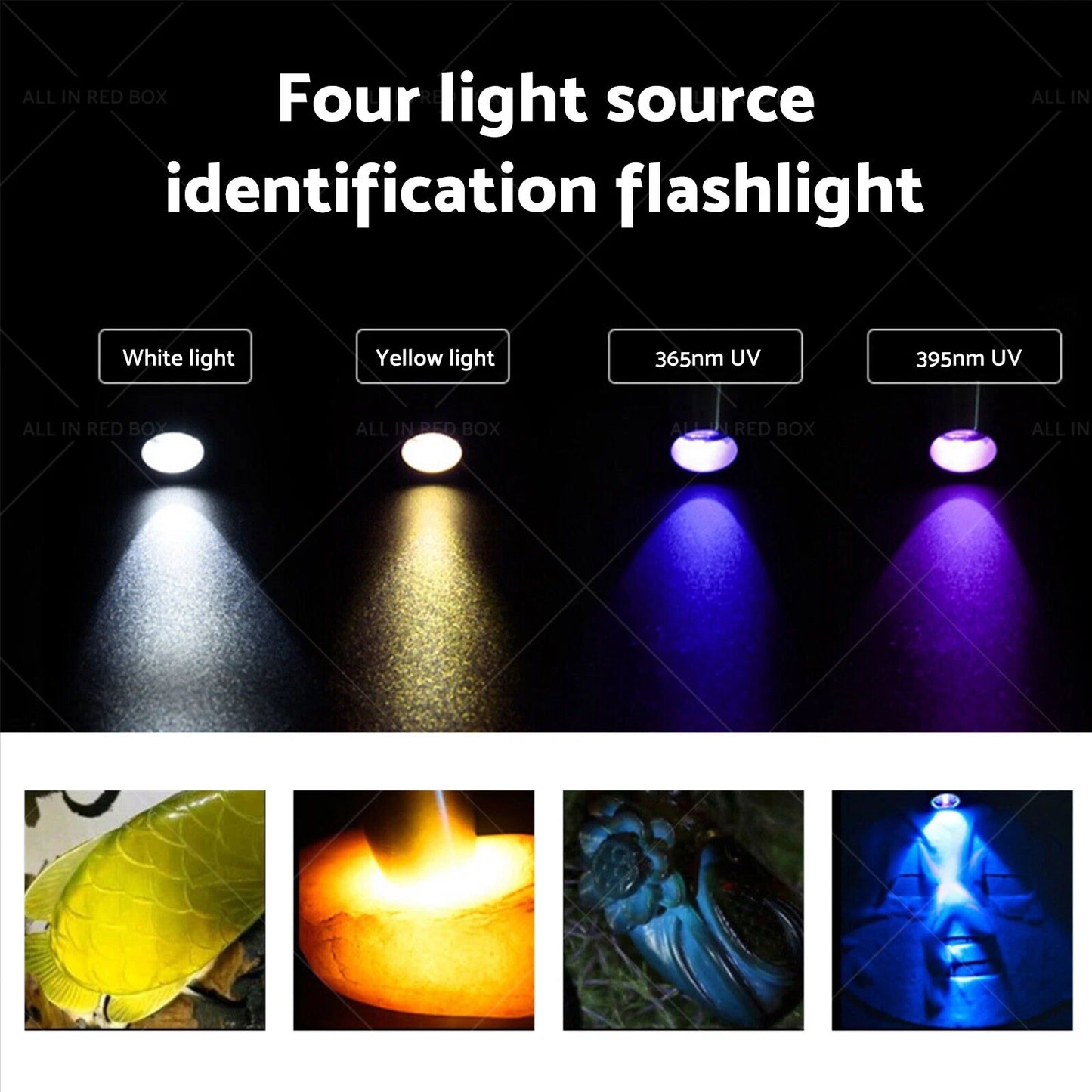4-in-1 LED Gemstone Identification Light for Gemologists