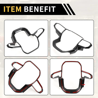 Steering Wheel Cover Trim for Chevy Colorado (2023-2024) Carbon Fiber Pattern