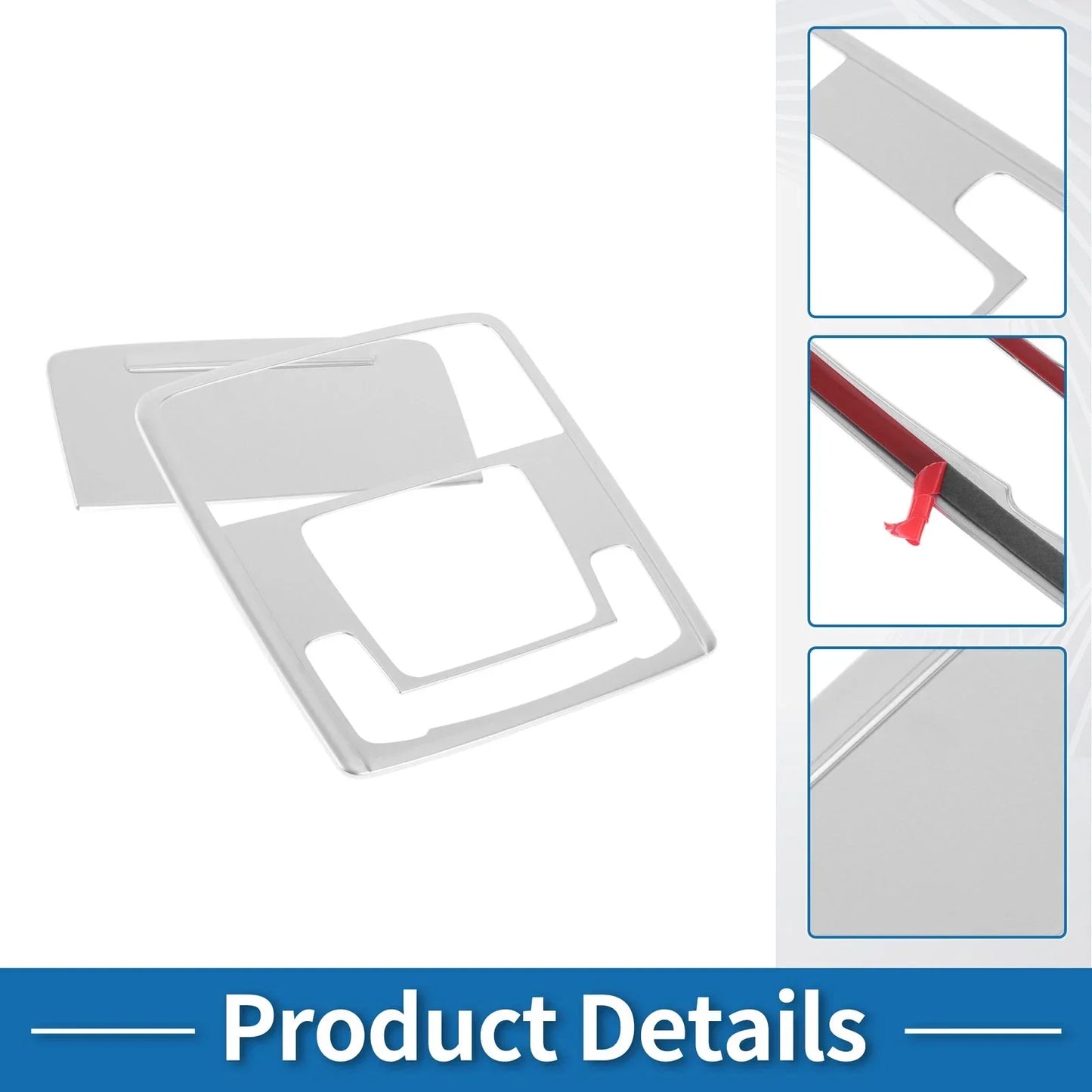 Front Row Light Trim Bezel for Honda ZR-V 2022 Silver Tone