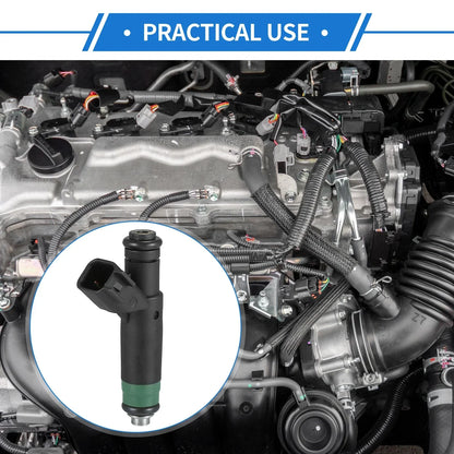 Fuel Injector 8 x No.53032704AB for Dodge Ram 1500 (2004-2007) 4.7L Black