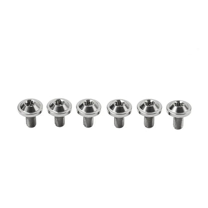6 x Titanium Alloy M6x10mm Torx Head Bolts for Bike Motorcycle