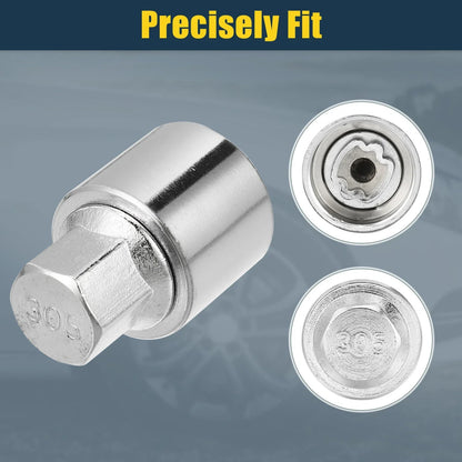 305 Wheel Lock Lug Nut Set with Protector Socket for Mercedes Benz