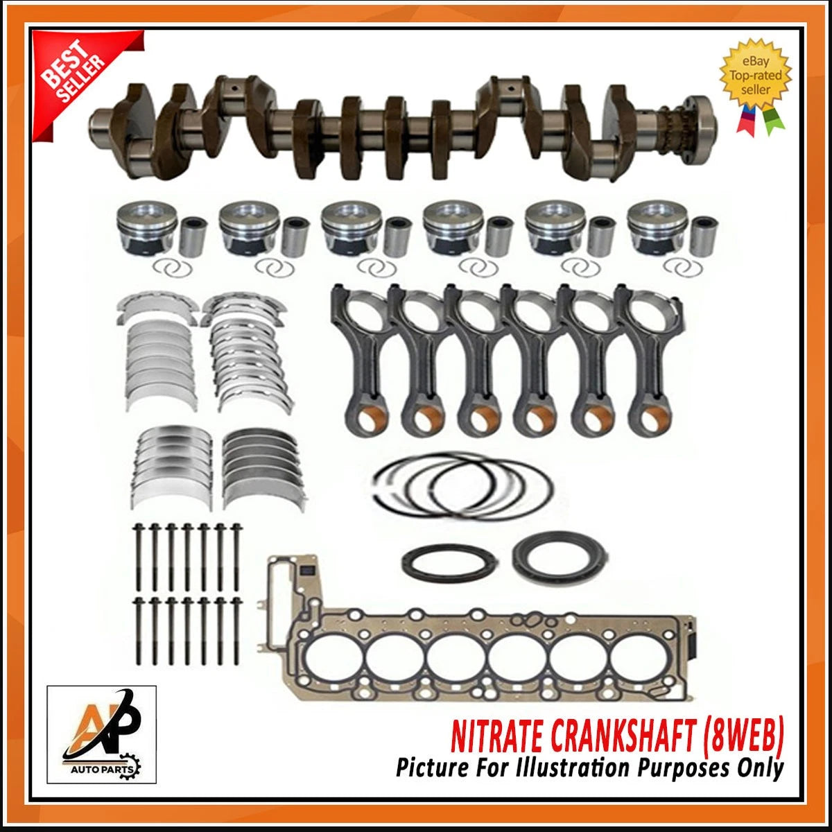 Crankshaft Rebuild Kit for BMW 3 5 7 Series 3.0 Diesel (N57) (2009–2019)