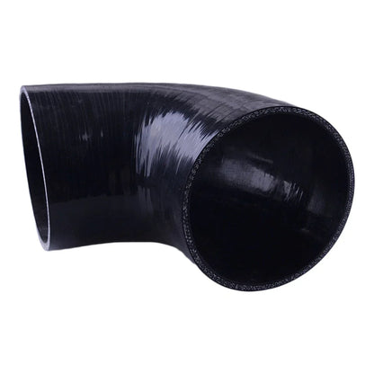 3" Black 90 Degree Silicone Elbow Hose Coupling for Car Radiator (Fits Most)