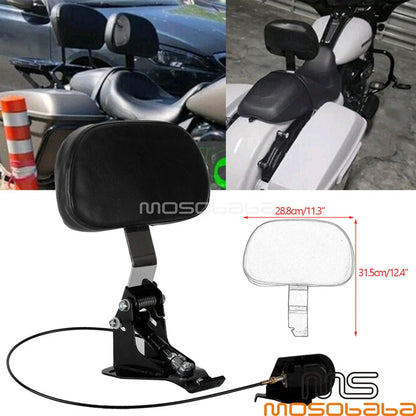 Driver Rider Backrest Pad Mount Kit for Harley Touring Street Glide (2009-2021)
