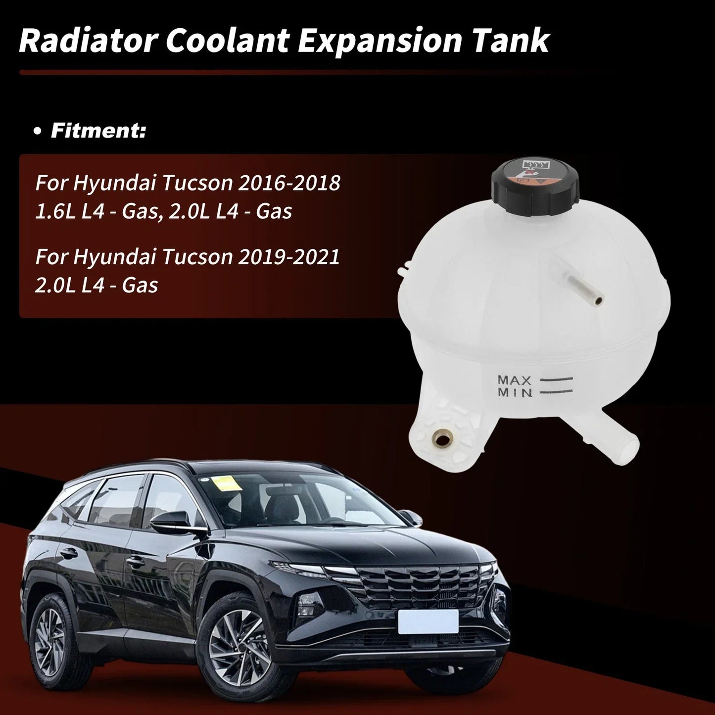 Coolant Expansion Reservoir Tank for Hyundai Tucson (2016-2021)