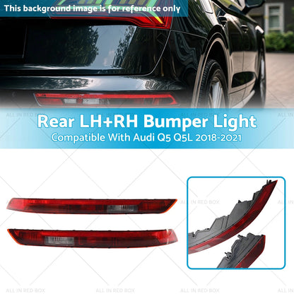 Bumper Light Tail Brake Stop Lamp Pair LH+RH for Audi Q5 (2018-2021)