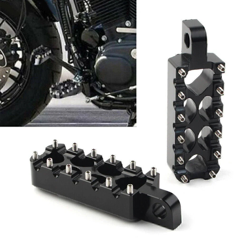Black Foot Pegs for Harley Dyna Wide Glide FXDWG FXDB FXDL FXDF