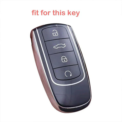 Silicone Car Key Case Cover for Chery Tiggo 8 Plus, 7 Pro, Arrizo 5