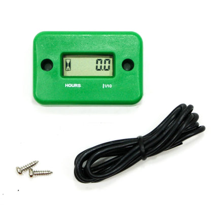 Inductive Waterproof Hour Meter for Marine ATV Motorcycle Dirt Bike Ski Engine GREEN