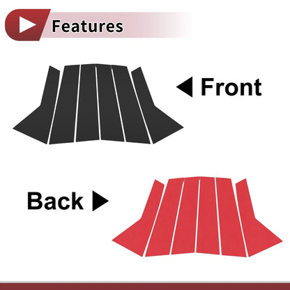 Front Rear Left Right Door Pillar Window Trim for Hyundai Veracruz (2007-2012)