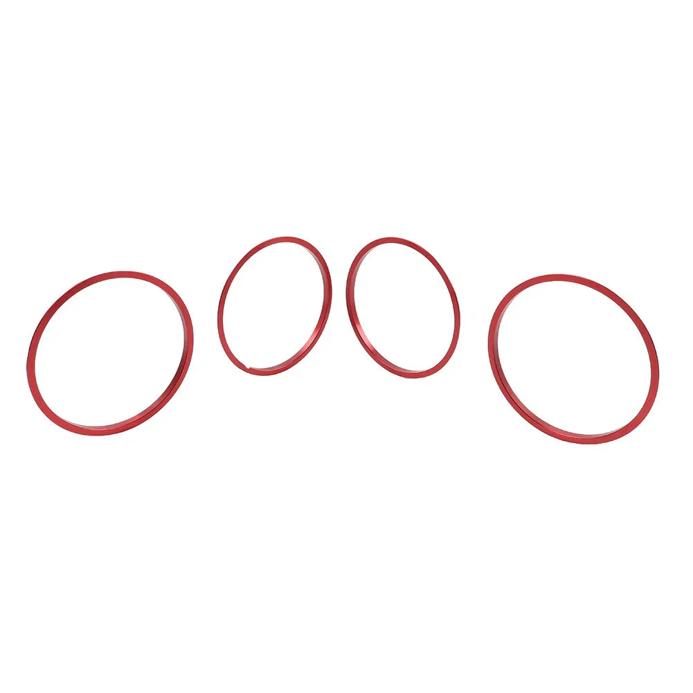 Red AC Outer Vent Trim Covers for Toyota Tacoma (2016-2022)