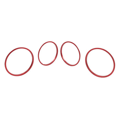 Red AC Outer Vent Trim Covers for Toyota Tacoma (2016-2022)