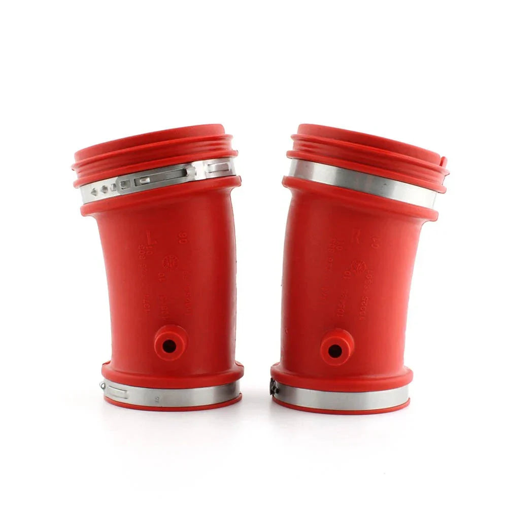 Red L&R Air Intake Filter Cleaner Suction Pipe Ducts for BMW R1200 GS (2004-2012)