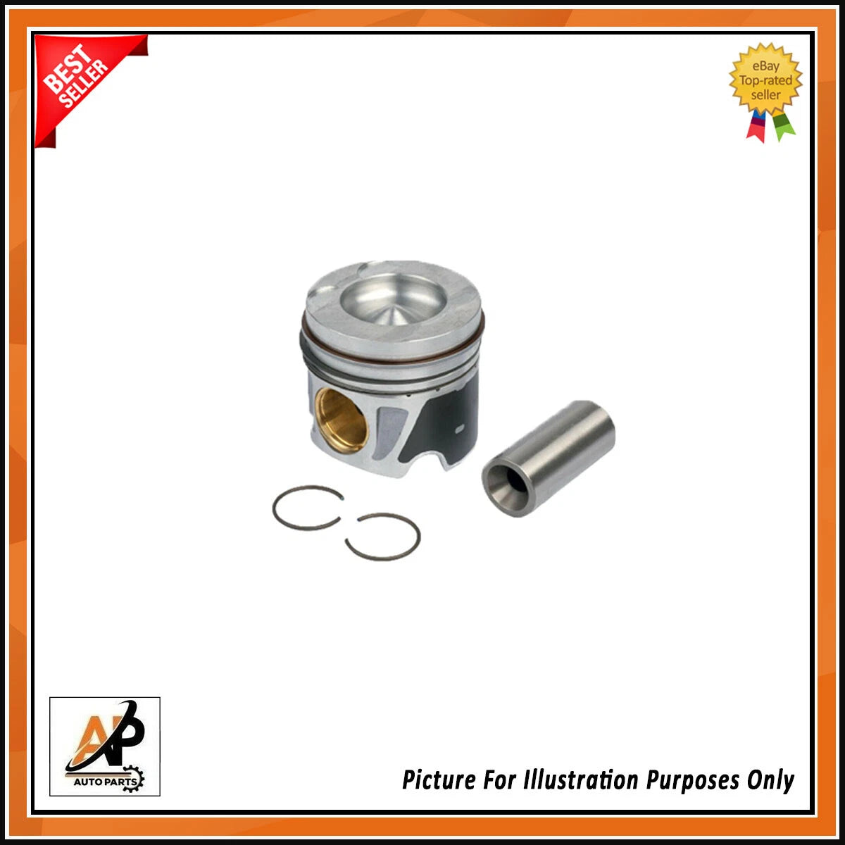Engine Piston Set of 4 Standard Replacement for Mercedes-Benz OM651 (2005–2018)