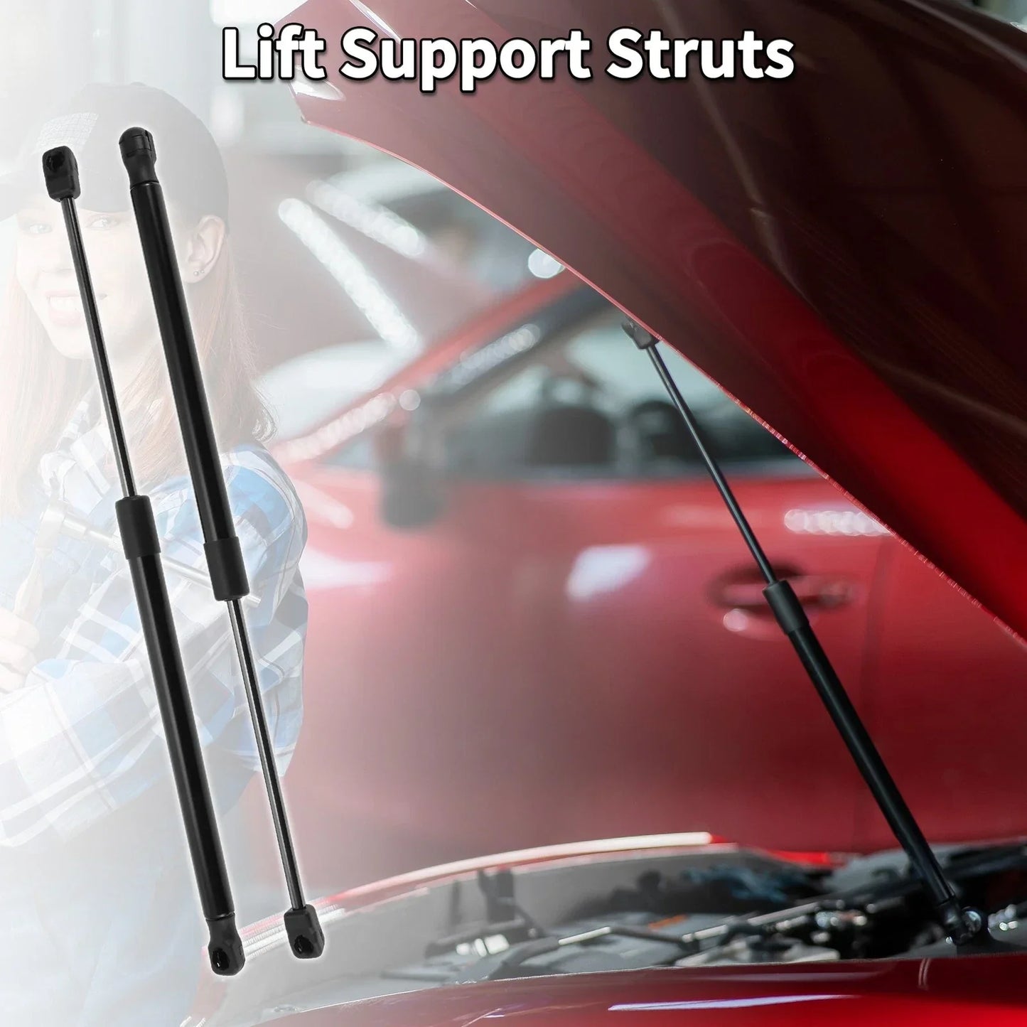 Hood Lift Supports for Hyundai Santa Fe 2007-2012 SUV (2 x Struts)