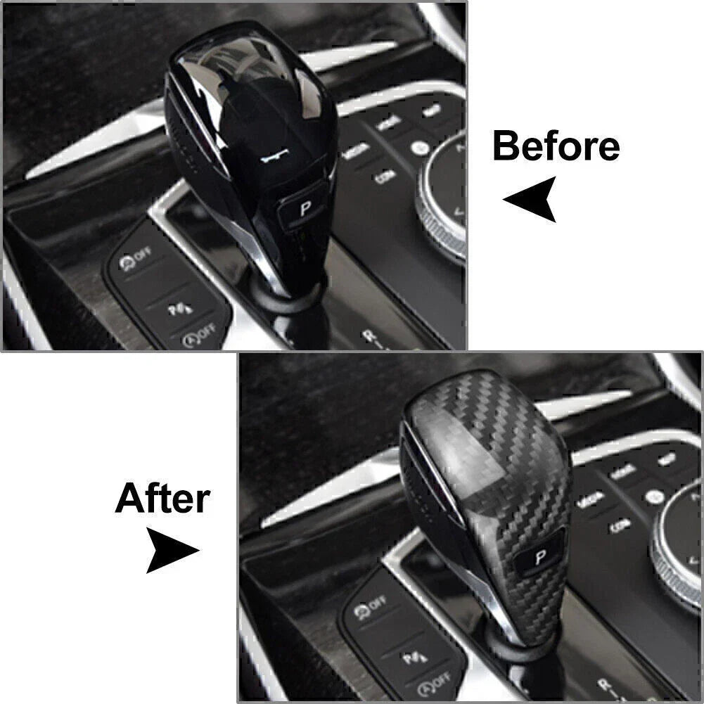 Carbon Fiber Gear Shift Knob Cover for BMW 3 Series G20 (2019-2021)