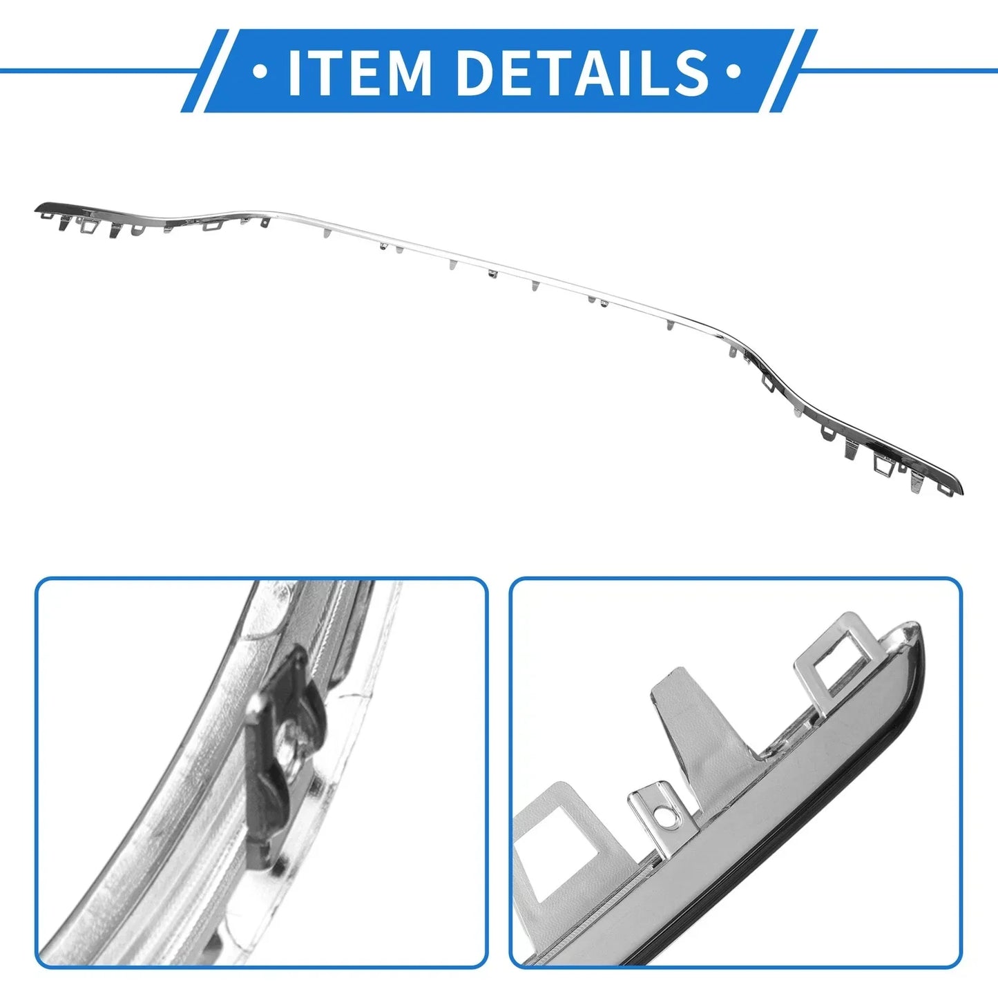 Rear Lower Center Bumper Grille Trim for Mercedes-Benz W205 (2015-2018)