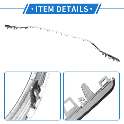 Rear Lower Center Bumper Grille Trim for Mercedes-Benz W205 (2015-2018)