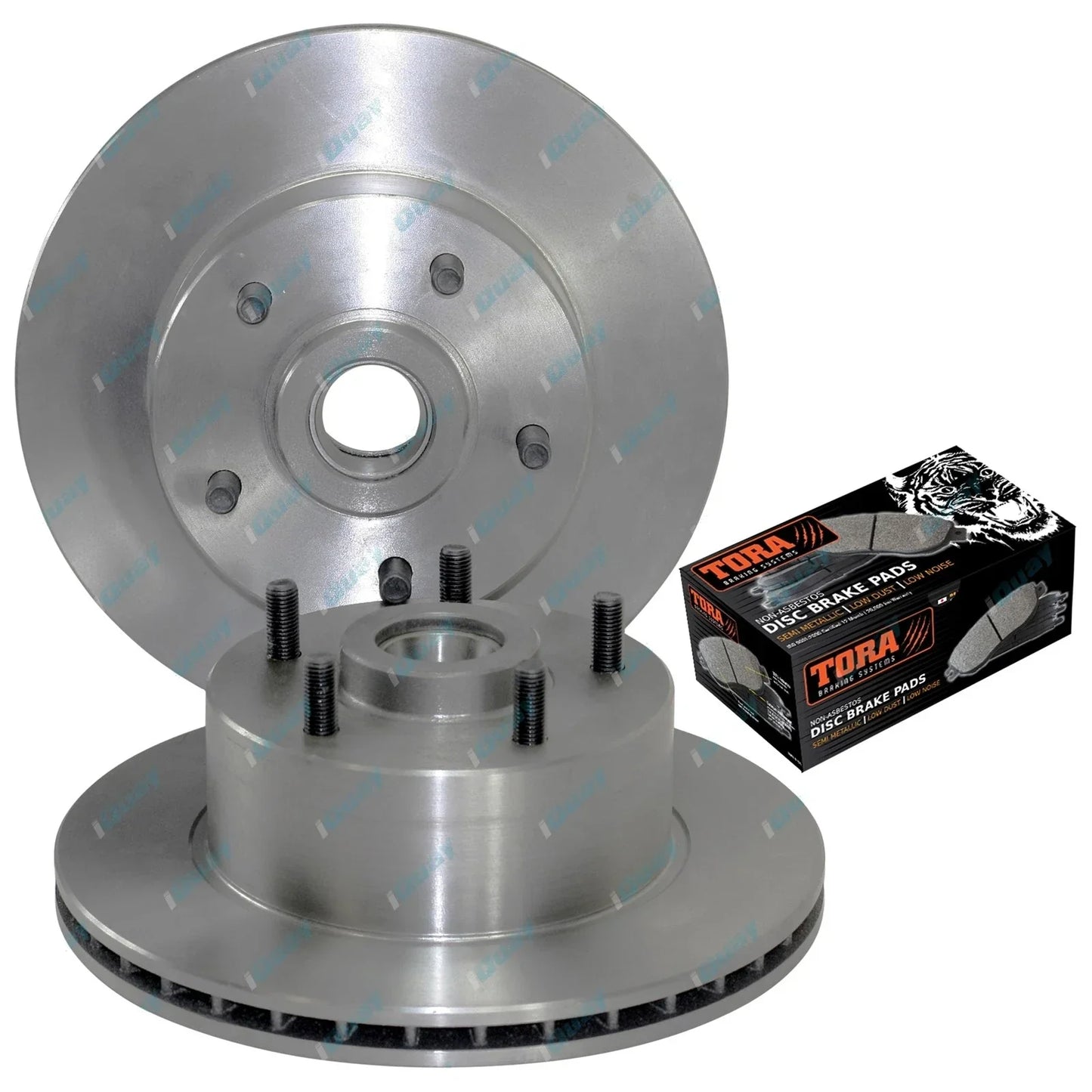 2 Front Disc Rotors + Brake Pads for Commodore VL 6cyl VN VG VP V6 1986~5/92