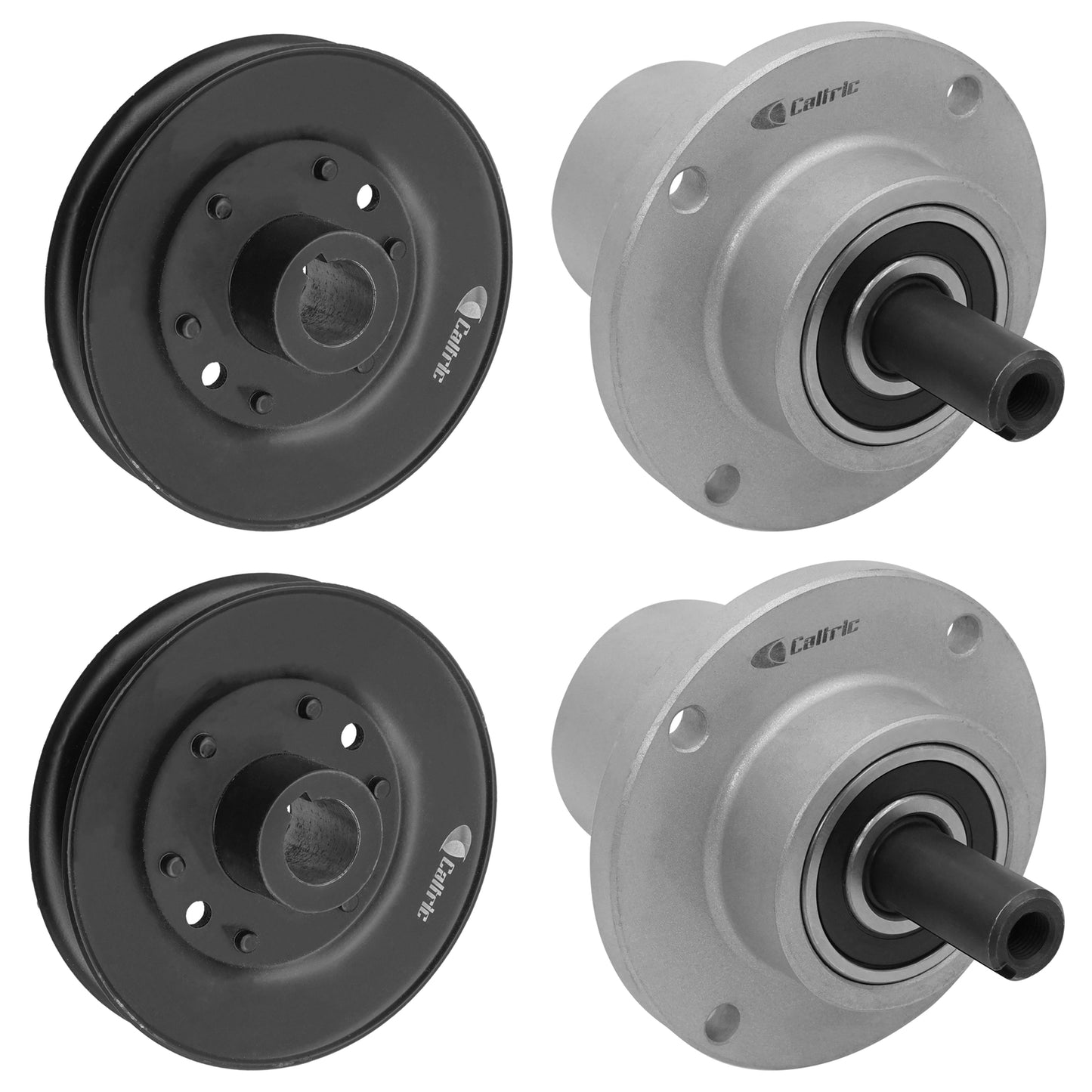 Deck Spindle Assembly with Pulleys Replacement for Bad Boy (2015–2016)