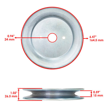 Deck Spindle Assembly with Pulley for Hustler FasTrak SDX (2020–2024)