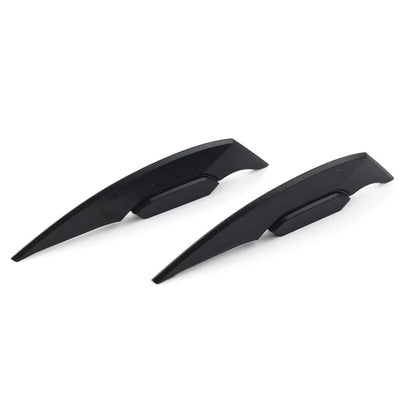 Universal Black Fairing Winglets Side Spoiler Deflector Air Wings - Pair