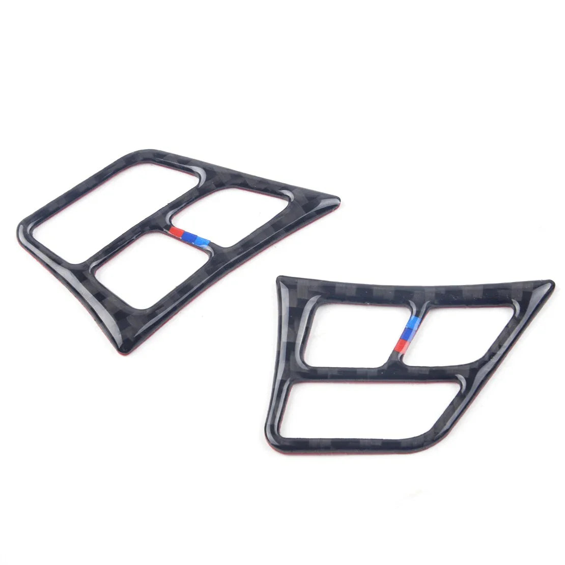 2 x Carbon Fiber Steering Wheel Knobs Covers for BMW 3 Series E90 (2005-2012)
