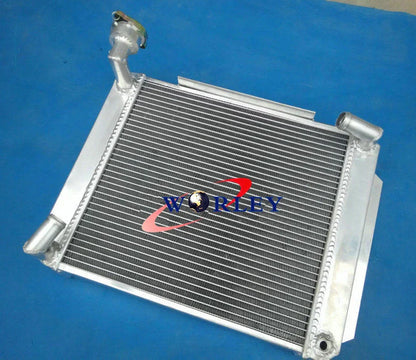 Crossflow Aluminum Radiator + Fan for MG MGA 1500 1600 1622 DE LUXE (55-62)