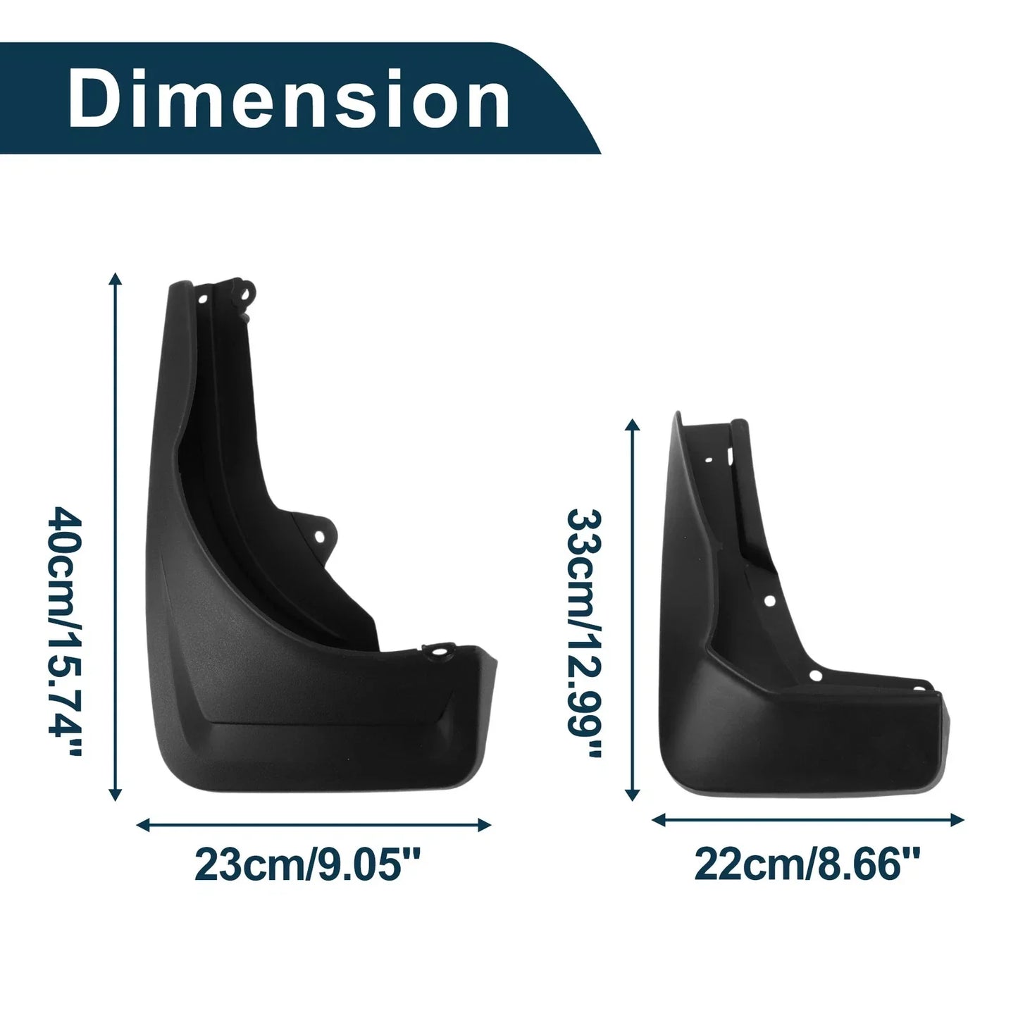 Mud Flaps Splash Guards for Mercedes Benz GLS (Without Pedal High Config)