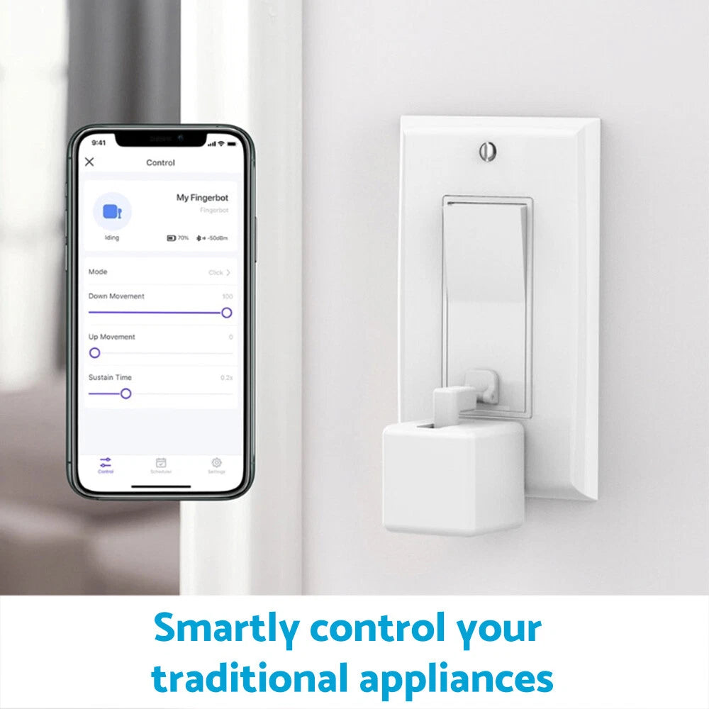 Remote Control Smart Switch Bot Button Pusher for Appliances - Battery Operated