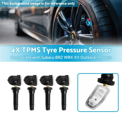 4 x Tyre Pressure Sensors for Subaru Outback WRX XV Impreza (2017-2024)