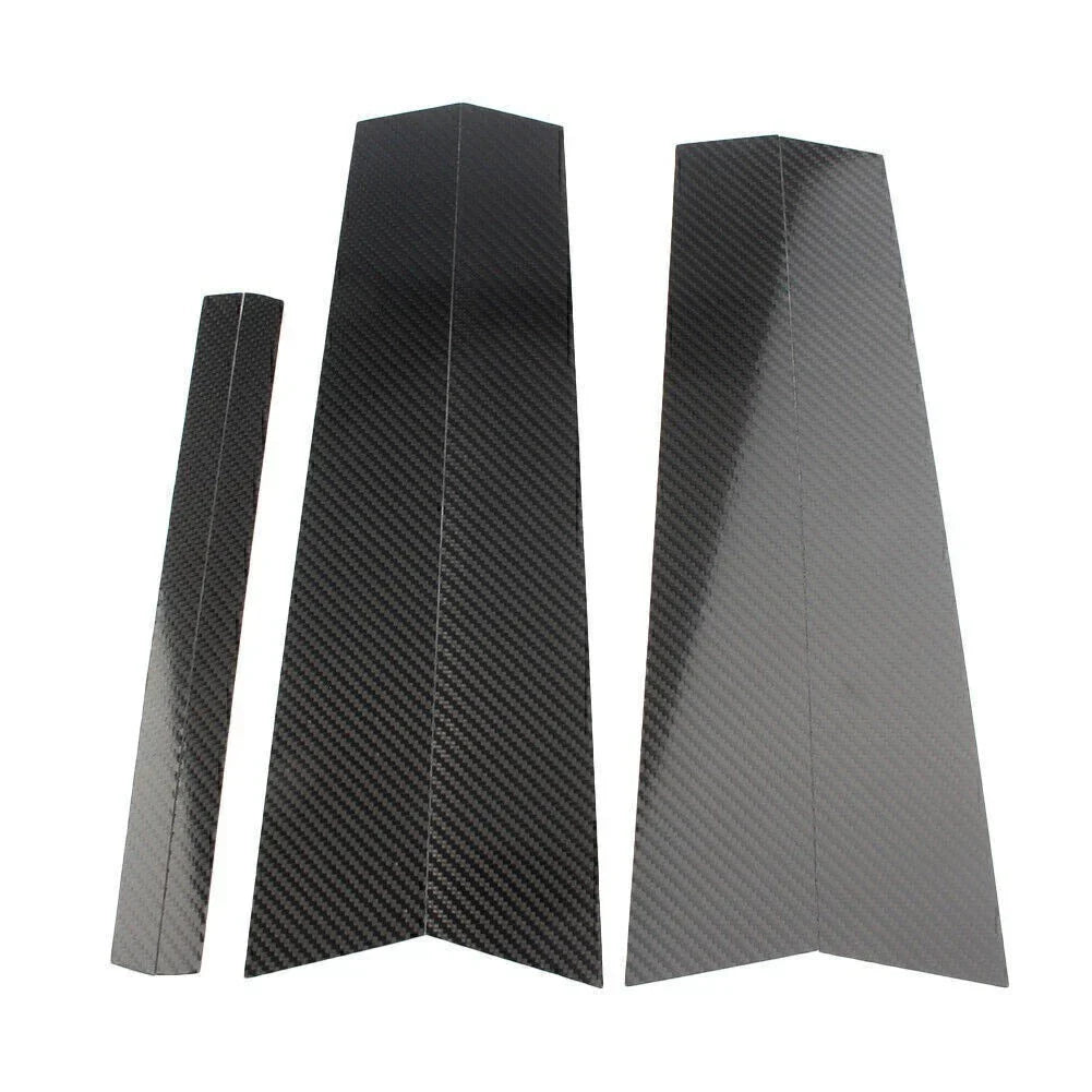 6PCS Carbon Fiber Door Window Trim Pillar Posts for BMW 3 Series (2013-2018)