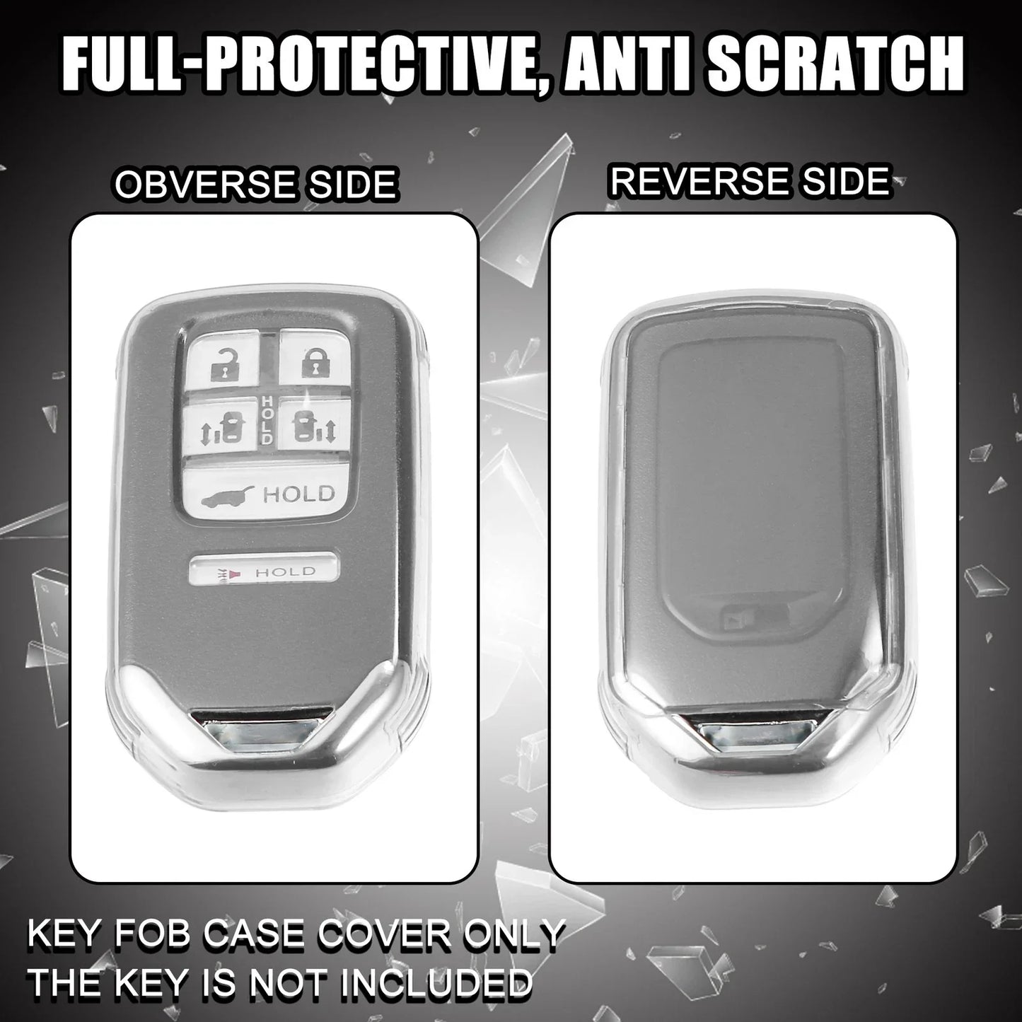 Key Fob Remote Control Cover TPU Shell for Honda Accord (2018-2023)