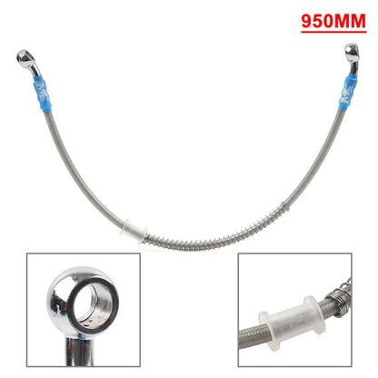 95cm Braided Steel Brake Clutch Oil Hose Line for Motorcycle