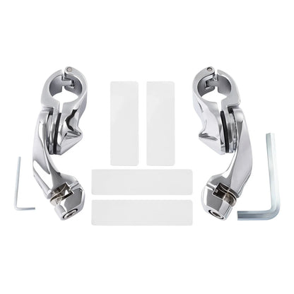 1 1/4" Highway Short Angled Foot Pegs for Harley Davidson