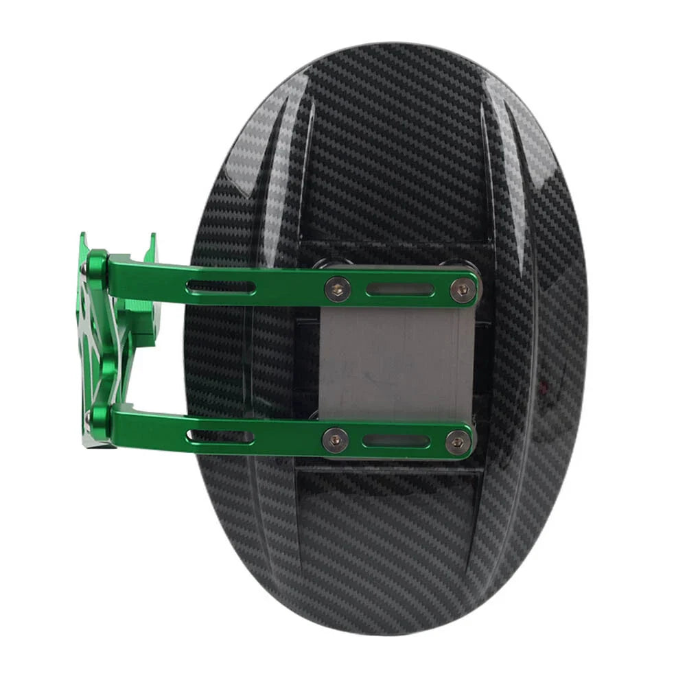 Green Carbon Fiber Rear Splash Mudguard w/Bracket for KAWASAKI Z1000/SX (14-20)