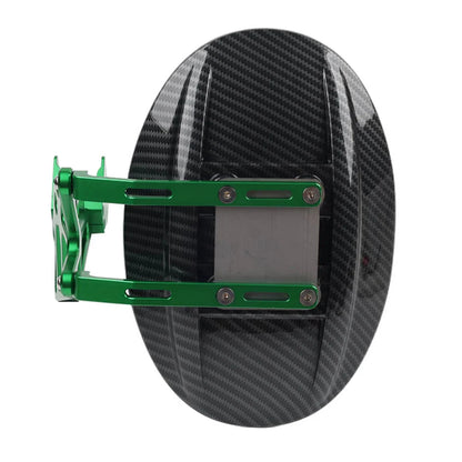 Green Carbon Fiber Rear Splash Mudguard w/Bracket for KAWASAKI Z1000/SX (14-20)