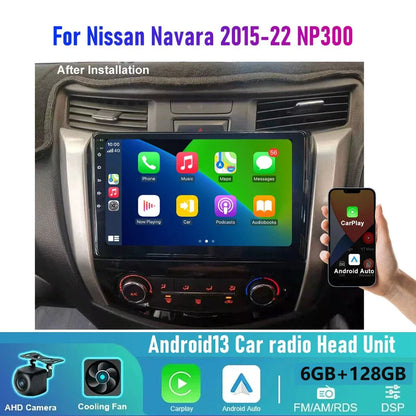 128GB Wireless CarPlay Android Auto Head Unit for Nissan Navara NP300 (2015-2023)