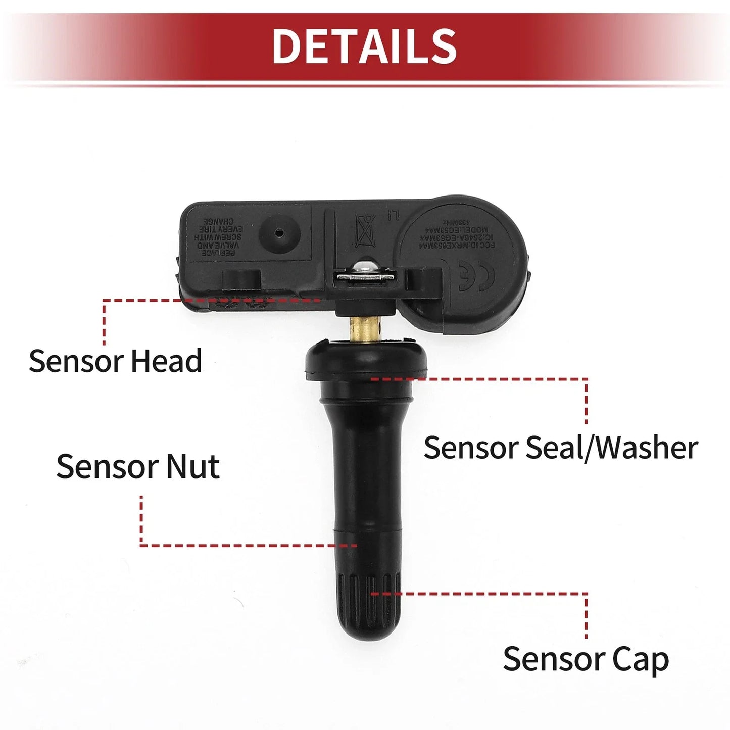 Tire Pressure Sensor 433MHz for RAM 1500/2500/3500/4500/5500 (2009)